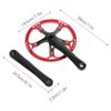 Crankset, Single Speed Crankset Mountain Bike Aluminum Alloy Hollow Integral Mountain Bike Crankset Arm Speed Fixed Gear,Easy to Modify Single Crank Set view 2