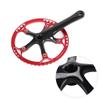 Crankset, Single Speed Crankset Mountain Bike Aluminum Alloy Hollow Integral Mountain Bike Crankset Arm Speed Fixed Gear,Easy to Modify Single Crank Set view 4
