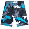 Kanu Surf Big Boys Viper Quick Dry Beach Swim Trunk, Surf Camo Black/Aqua, Medium (10/12) view 1