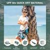 Kanu Surf Big Boys Viper Quick Dry Beach Swim Trunk, Surf Camo Black/Aqua, Medium (10/12) view 2