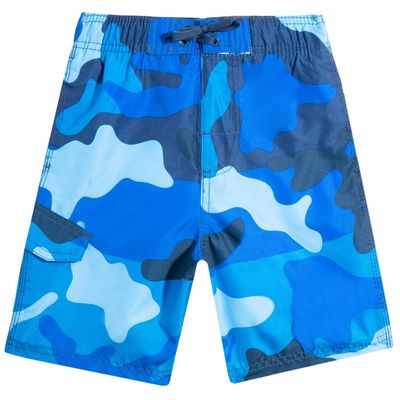 Kanu Surf Big Boys Viper Quick Dry Beach Swim Trunk, Surf Camo Navy, Small (8)