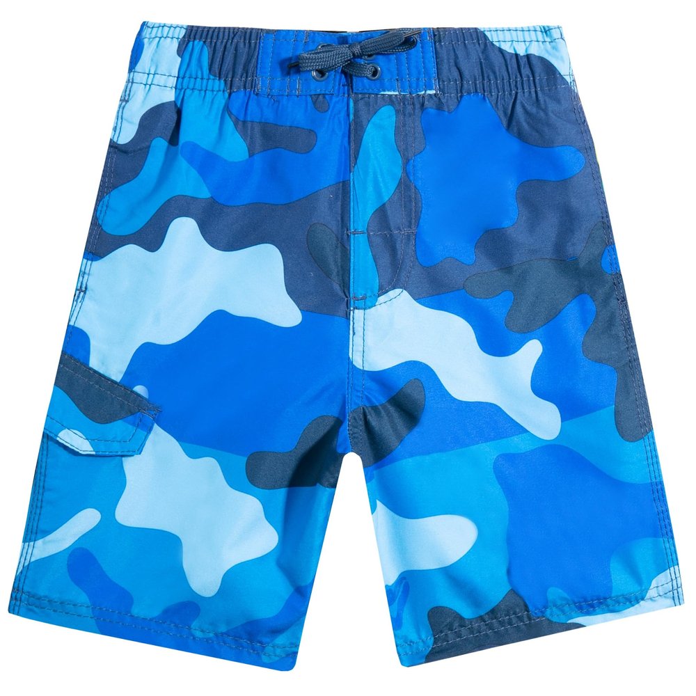 Kanu Surf Big Boys Viper Quick Dry Beach Swim Trunk, Surf Camo Navy, Small (8)