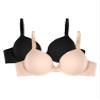 Fruit of the Loom Women's 2-Pack T-Shirt Bra, Sand/black, 34A view 1