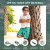 Kanu Surf boys Echo Quick Dry Upf 50+ Beach Swim Trunks, Harbor Green, 5 6 US view 2