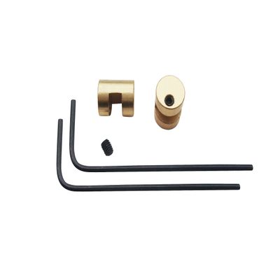 5Afashion Thumb Stud Construction 0.35" x 0.28" Thumb Stud + Hex Wrench,Thumb bar pack of 2 sets (brass)