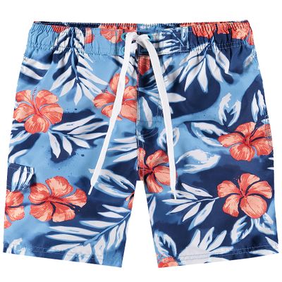 Kanu Surf Toddler Boys Reflection Quick Dry Beach Swim Trunk, Vacay Blue, 3T