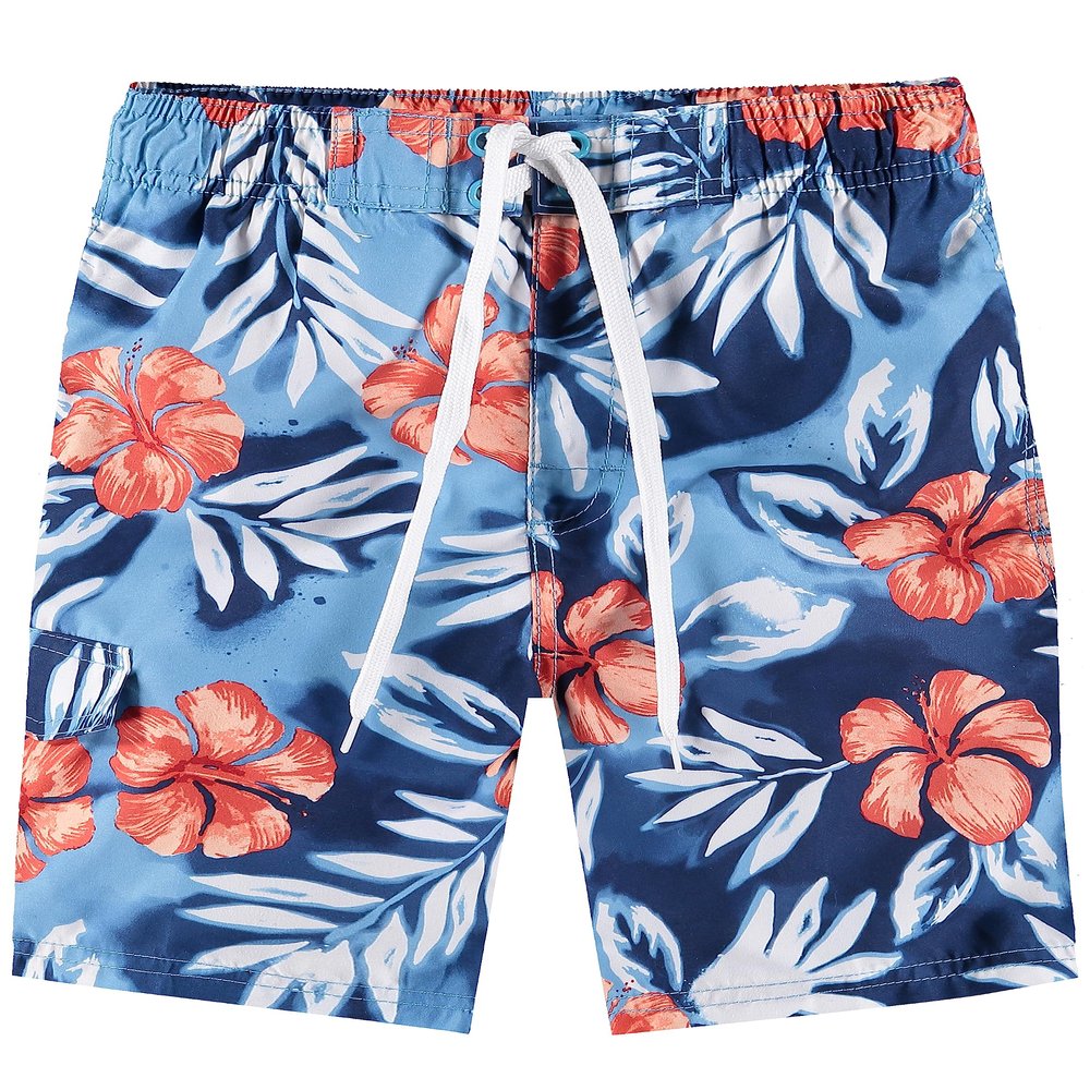Kanu Surf Toddler Boys Reflection Quick Dry Beach Swim Trunk, Vacay Blue, 3T