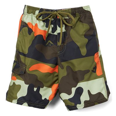 Kanu Surf boys Viper Quick Dry Upf 50+ Beach Swim Trunks, Surf Camo Army Green, 10 12 US