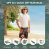 Kanu Surf Boys' Big YOLO Quick Dry UPF 50+ Beach Swim Trunk, Kala Black, 8 view 4