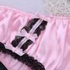 YiZYiF Men's Feminine Panties Silky Satin Lingerie Sissy Knickers Panties Pink Large view 4