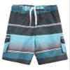 Kanu Surf Boys Reflection Quick Dry UPF 50+ Beach Swim Trunk, Sandbar Black/Aqua, 7 view 1