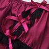 YiZYiF Men's Feminine Panties Silky Satin Lingerie Sissy Knickers Panties Wine Red Large view 2