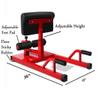 X-Factor Sissy Squat - Push Ab Ab Dip Workout Fitness Gym 3-in-1 Sit Up Machine view 3