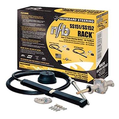 AMRT-SS15112 * NFB Rack Outboard Steering Single Cable System - 12 Ft