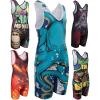 KO Sports Gear Unisex Wrestling Singlet for Adult Wrestlers - Wrestling Singlet for Men & Women - Bold Durable Uniform, Stretchy Breathable Material - Octopus, Adult X-Large view 1