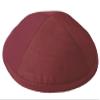 A1 Skullcap Raw Silk Fabric Kippot Single or Bulk Kippah Optional Custom Imprinting Inside for Your Speacial Event  Burgundy view 1
