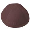 A1 Skullcap Raw Silk Fabric Kippot Single or Bulk Kippah Optional Custom Imprinting Inside for Your Speacial Event  Brown view 1