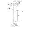 Nautos Sta-Lok Wage Eye (5/32" 5/16") view 2