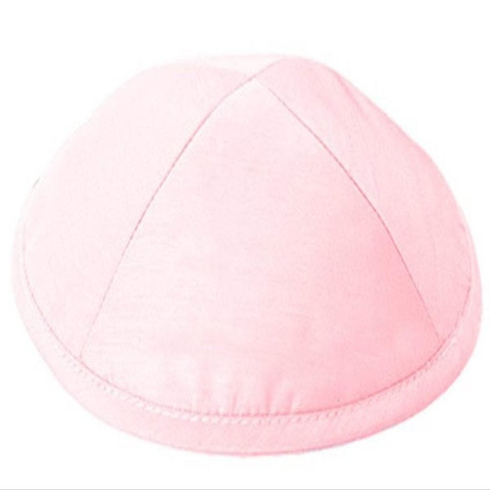 A1 Skullcap Raw Silk Fabric Kippot Single or Bulk Kippah Optional Custom Imprinting Inside for Your Speacial Event Pink