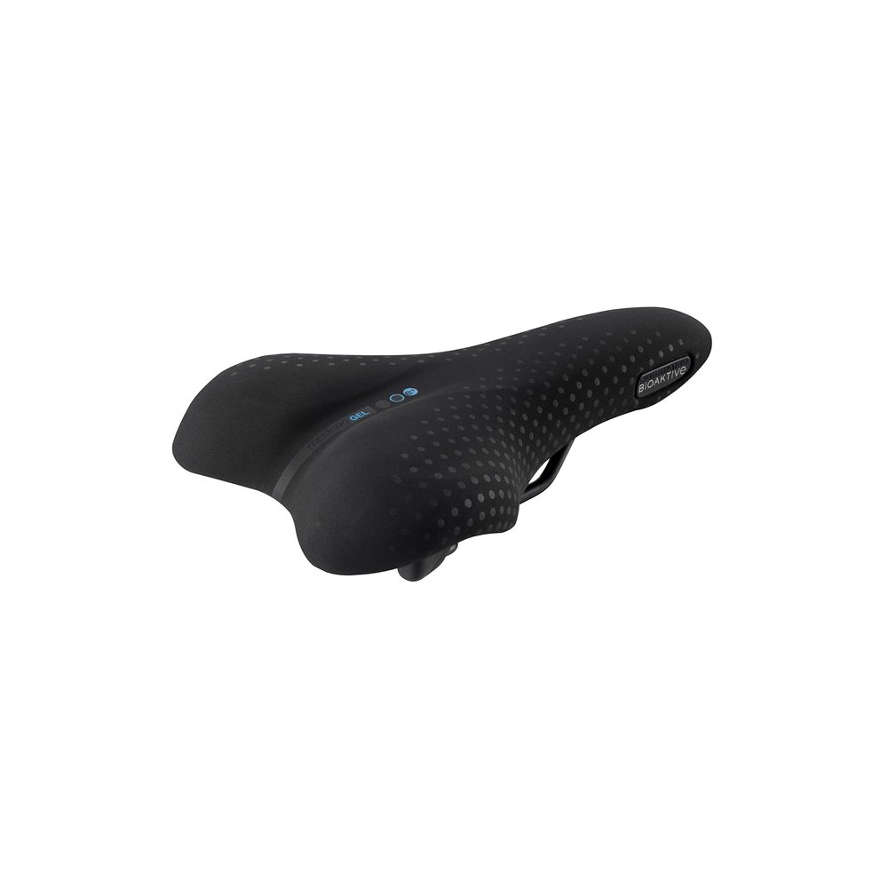 Selle San Marco Unisex  Adults Bioactive Trekking Gel Saddle, Black Suede, S