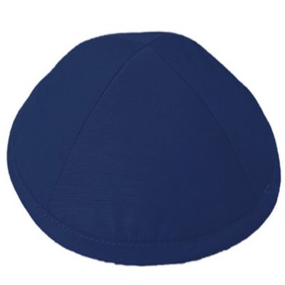 A1 Skullcap Raw Silk Fabric Kippot Single or Bulk Kippah Optional Custom Imprinting Inside for Your Speacial Event Navy Blue