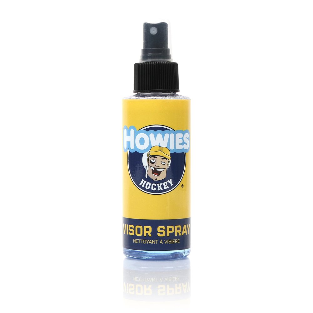 Howies Anti-Fog Visor Spray Fog-Free Vision for Hockey, Football & Sports Goggles 4oz Clear Lens Cleaner for Helmets, Masks & Shields Safe, Streak-Free Formula Made in USA