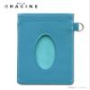CONCISE Envelope Card Holder, Pass Case, Leather, Lacine, Turquoise Blue view 2