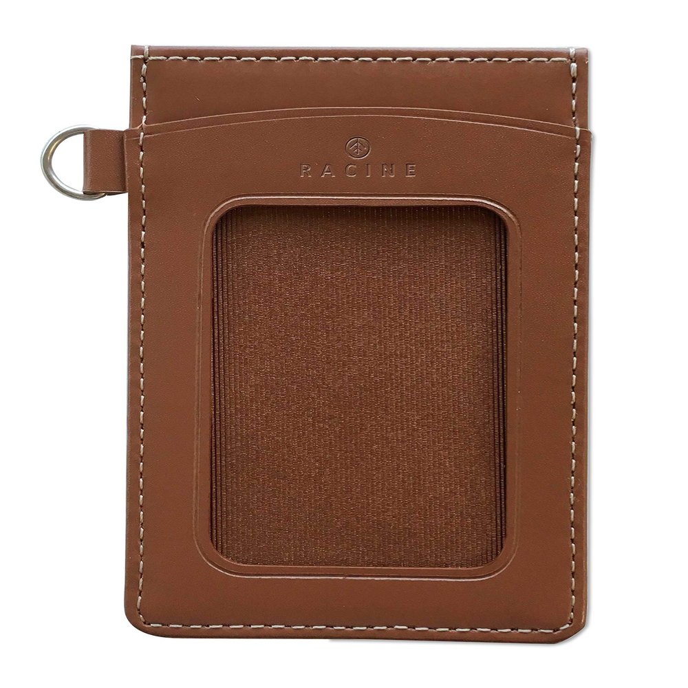 CONCISE Envelope Card Holder, Pass Case, Leather, Racine, Brown