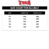 TMA Jiu Jitsu GI Belts BJJ Brazilian Fight Uniform Belt 100% Cotton MMA US (Blue, A3) view 3