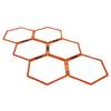 Yes4All Hexagonal Agility Speed Rings with Carrying Bag  Agility Hurdles for Agility Footwork Training (Set of 6 Rings) view 1