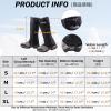 Azarxis Hiking Gaiters for Outdoor Camping Running Walking Backpacking Women Men Ankle Leg Guard Boot Legging Cover Snow Lightweight Waterproof Durable Wrap Mountain Hunting (Black, XL) view 2