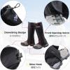 Azarxis Hiking Gaiters for Outdoor Camping Running Walking Backpacking Women Men Ankle Leg Guard Boot Legging Cover Snow Lightweight Waterproof Durable Wrap Mountain Hunting (Black, XL) view 4