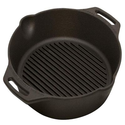 Petromax gp30h-t Outdoor Frying Pan, Grill Fire Skillet, 2 Handles, 0.6 gal (2.5 L)