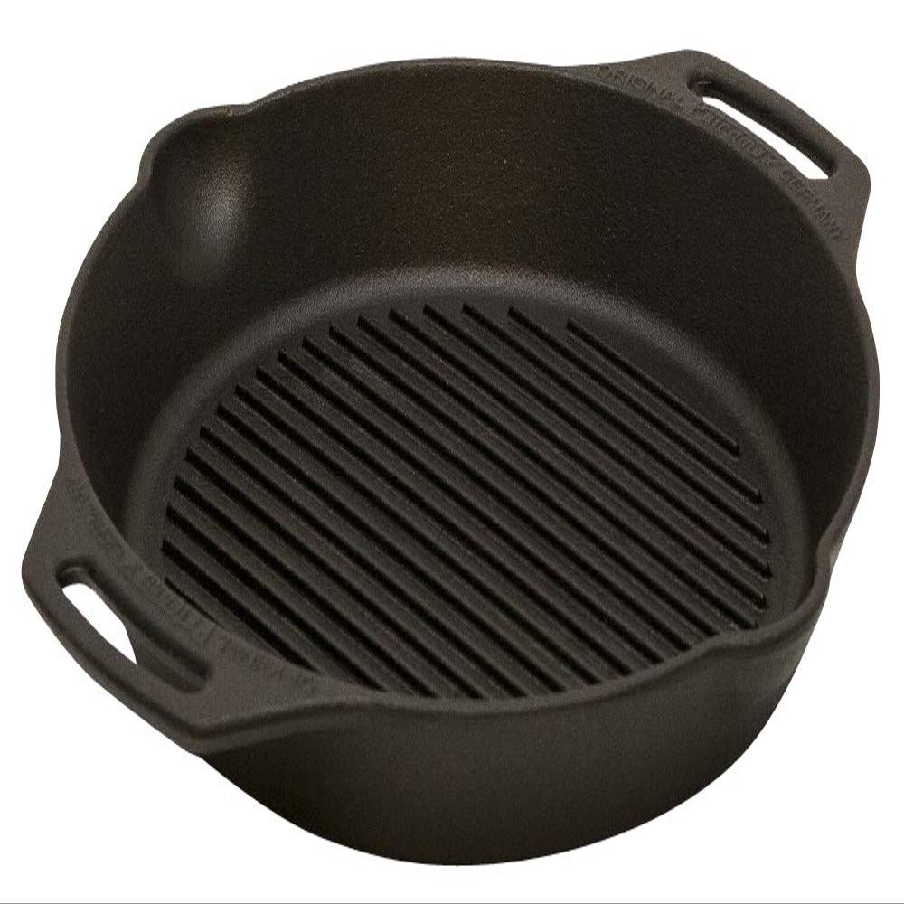 Petromax gp30h-t Outdoor Frying Pan, Grill Fire Skillet, 2 Handles, 0.6 gal (2.5 L)