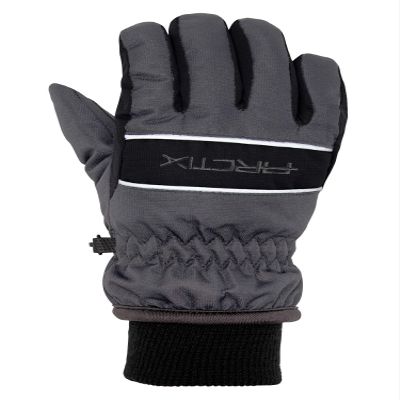 Arctix Kids Whiteout Insulated Ski Gloves, Charcoal, Medium