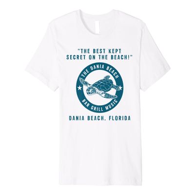 The Dania Beach Bar Grill Music Sea Turtle Tee Shirt