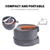 Fire-Maple Feast 4 Camping Cookware Kit Outdoor Cookware Set with Pots, Kettle, Saucepans and Spatula for Hiking Fishing Picnic view 3