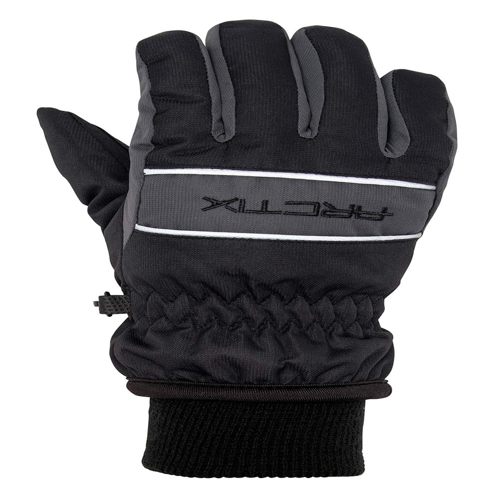 Arctix Kids Whiteout Insulated Ski Gloves, Black, Large
