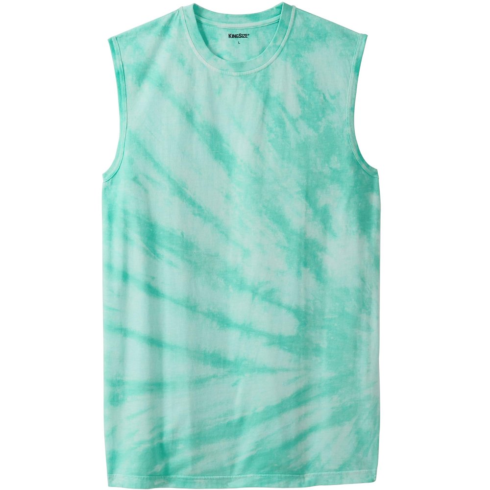 KingSize Men's Big & Tall Shrink-Less Lightweight Muscle T-Shirt - 8XL, Tidal Green Marble