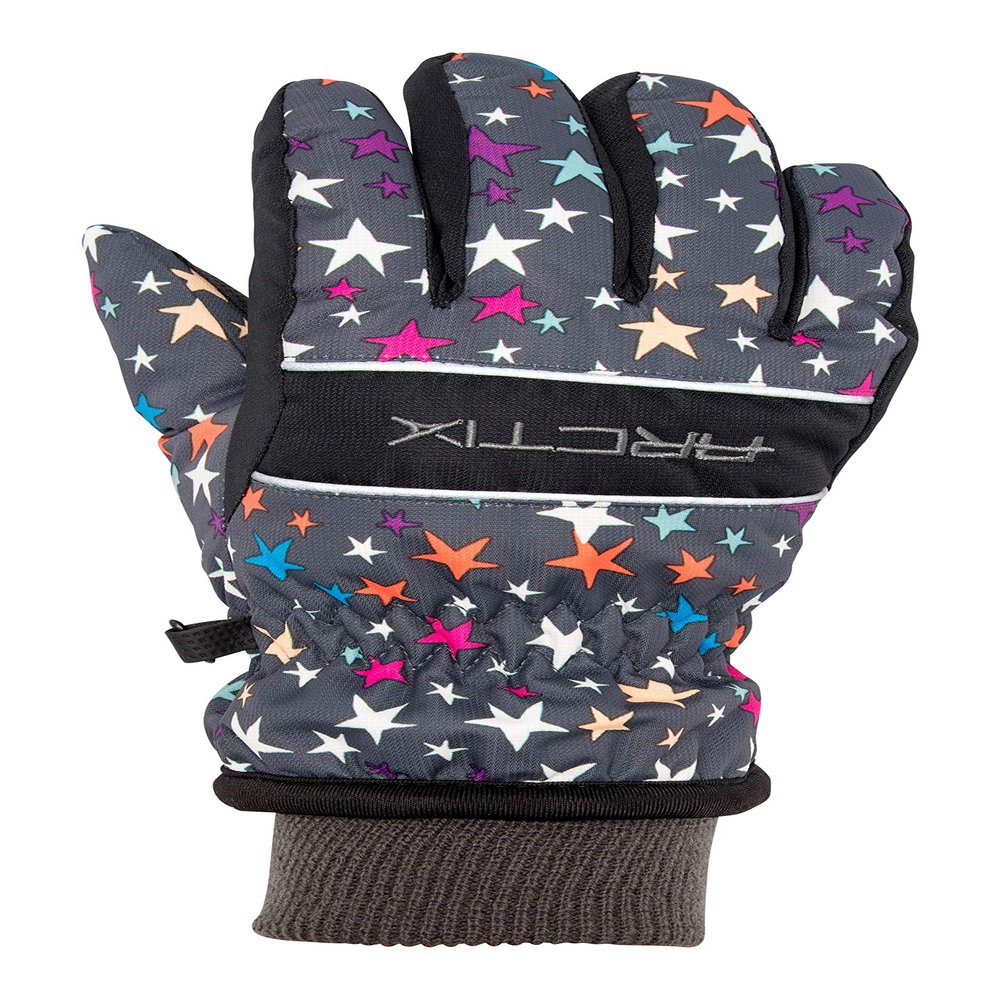 Arctix Kids Whiteout Insulated Ski Gloves, North Star Print Steel, X-Large