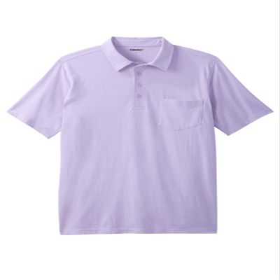 KingSize Men's Big & Tall Lightweight Jersey Polo - XL, Soft Purple