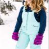 Arctix Kids Whiteout Insulated Ski Gloves, Amethyst, Medium view 3