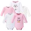 Hudson Baby Unisex Baby Cotton Long-sleeve Bodysuits, Heart, 9-12 Months view 1