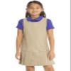 Classroom School Uniforms girls Pleated Bow Jumper Dress, Khaki, 14 US view 1