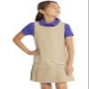 Classroom School Uniforms girls Pleated Bow Jumper Dress, Khaki, 14 US view 3