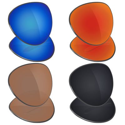 Galvanic Replacement Lenses for Oakley Dispatch 2 OO9150 Sunglasses - Black + Amber + Ruby + Ice
