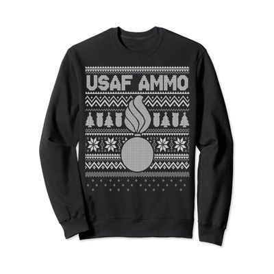 Air Force AMMO Ugly Christmas Sweater Sweat Shirt