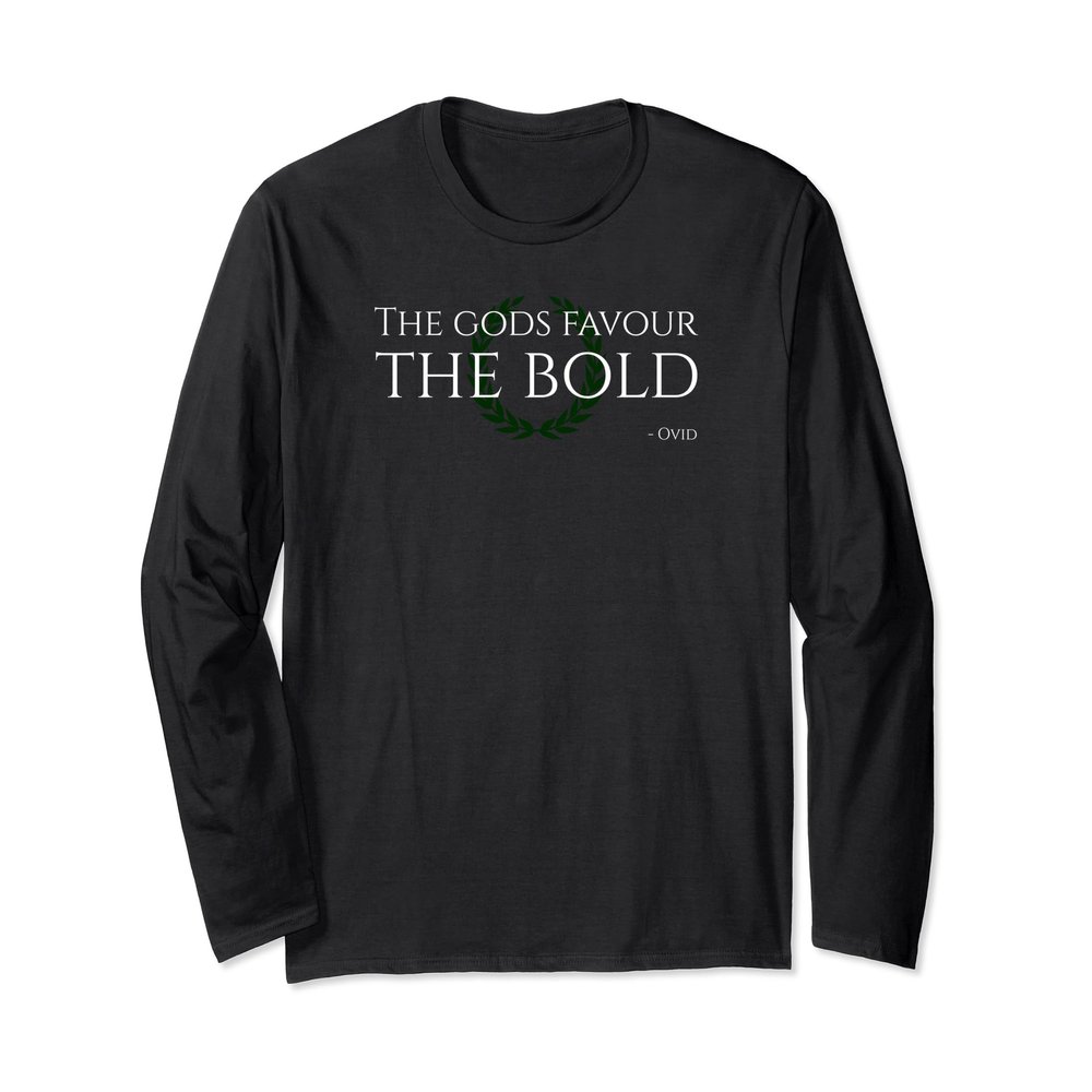 The Gods Favour The Bold Ovid Latin Quote Ancient Rome Shirt