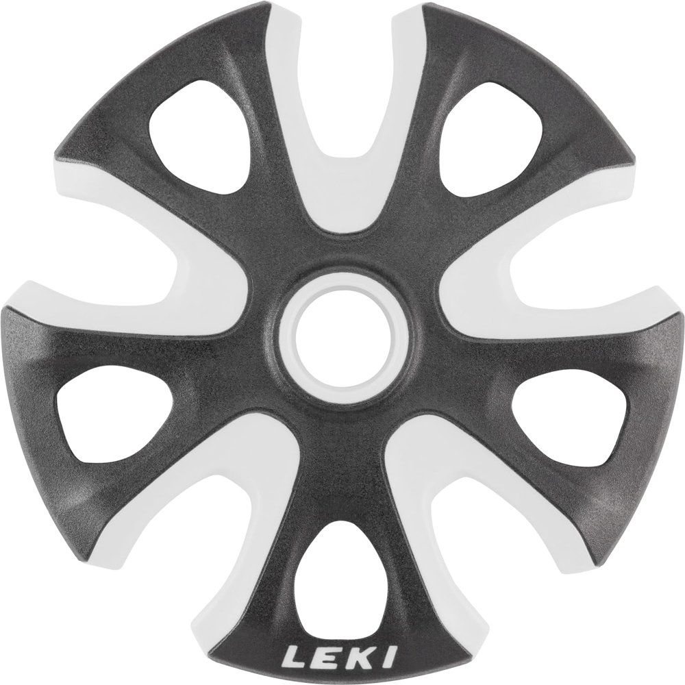 LEKI Big Mountain Basket - Replacement Ski Pole Powder Basket - Black/White