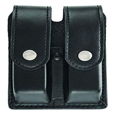 Air-Tek Quad Magazine Pouch - Single Stack - Nickel Snap - Plain Finish
